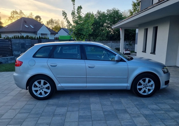 Audi A3 cena 21900 przebieg: 161936, rok produkcji 2008 z Szczytna małe 137